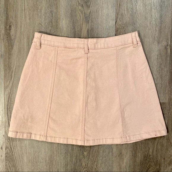 NWOT Forever 21 Los Angeles Blush Button-up Skirt - Picture 4 of 5